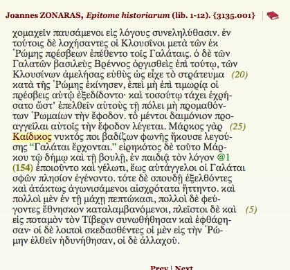 tlg full text greek texts zonaras